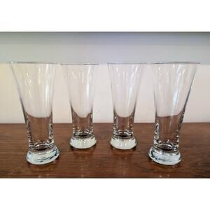 Set of 4 Libbey Flared Pilsner Glasses – Classic Clear Barware